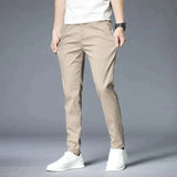 Men's Slim Chino Pants | Cropped, Flat Front