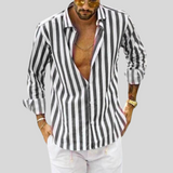 Men's Summer Striped Shirt | Checked, Long Sleeve