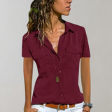 Women’s Casual Summer Shirt | Short Sleeve, Utility