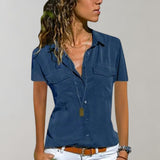 Women’s Casual Summer Shirt | Short Sleeve, Utility