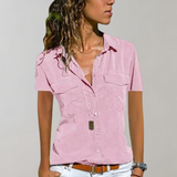 Women’s Casual Summer Shirt | Short Sleeve, Utility