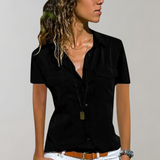 Women’s Casual Summer Shirt | Short Sleeve, Utility