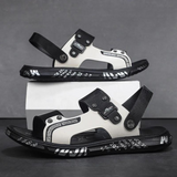 Men’s Summer Casual Sandals | Graphic Sole, Open-Toe