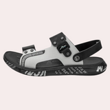 Men’s Summer Casual Sandals | Graphic Sole, Open-Toe