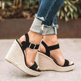 Women’s Summer Wedge Espadrilles | Open Toe, Ankle Strap