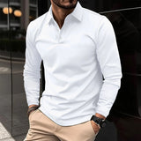 Men's Classic Long Sleeve Polo Shirt | Slim Fit, Casual