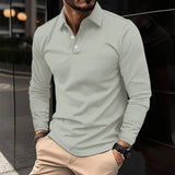 Men's Classic Long Sleeve Polo Shirt | Slim Fit, Casual
