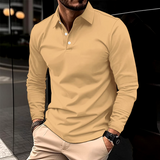 Men's Classic Long Sleeve Polo Shirt | Slim Fit, Casual