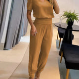 Women’s Two Piece Set | V-Neck, High-Waisted