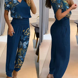 Women’s Two Piece Set | V-Neck, High-Waisted