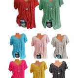 Women’s Summer Blouse | Printed, Relaxed Fit