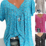 Women’s Summer Blouse | Printed, Relaxed Fit