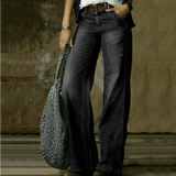Women's Summer Jeans | Light Wash, Wide Leg