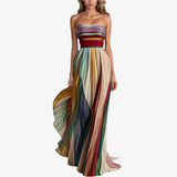 Alva™ Rainbow Maxi Pleated Skirt