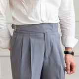 Men's Wide Leg Trousers | Work, Pleated