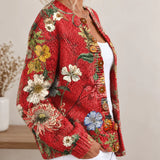Tessa — Vintage Floral Knit Cardigan