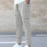 Men's Casual Joggers | Checkered, Tapered Fit