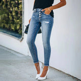 Women's Summer Jeans | Button Fly, Skinny Fit