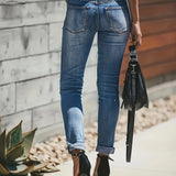 Women's Summer Jeans | Distressed, Cuffed Skinny