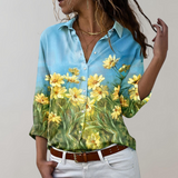 Women’s Vintage Summer Shirt | Long Sleeve, Paisley