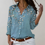 Women’s Vintage Summer Shirt | Long Sleeve, Paisley
