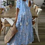 Women's Boho Floral Summer Dress | Maxi