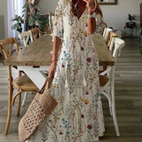 Women's Boho Floral Summer Dress | Maxi