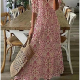Women's Boho Floral Summer Dress | Maxi