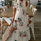 Women's Boho Floral Summer Dress | Maxi