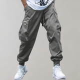Men's Streetwear Cargo Joggers | Drawstring, Cuffed Ankles