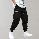 Men's Streetwear Cargo Joggers | Drawstring, Cuffed Ankles