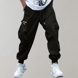 Men's Streetwear Cargo Joggers | Drawstring, Cuffed Ankles