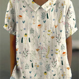 Women’s Summer Blouse | Floral, Short Sleeve