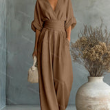 Elira Essential V-Neck Jumpsuit