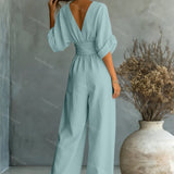 Elira Essential V-Neck Jumpsuit