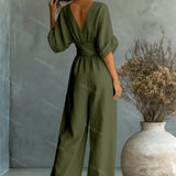 Elira Essential V-Neck Jumpsuit