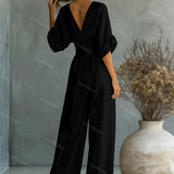 Elira Essential V-Neck Jumpsuit
