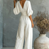 Elira Essential V-Neck Jumpsuit