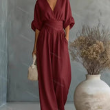 Elira Essential V-Neck Jumpsuit