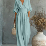 Elira Essential V-Neck Jumpsuit