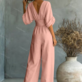 Elira Essential V-Neck Jumpsuit