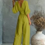 Elira Essential V-Neck Jumpsuit