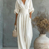 Elira Essential V-Neck Jumpsuit
