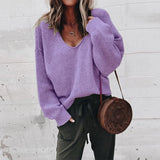 Daisey - Cozy V-Neck Jumper with Relaxed Fit